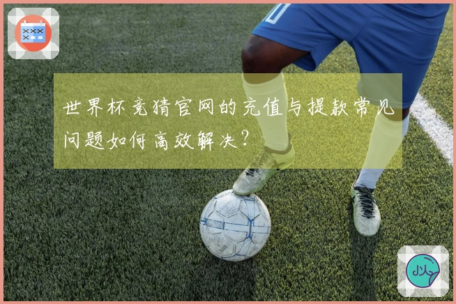 世界杯竞猜官网的充值与提款常见问题如何高效解决？