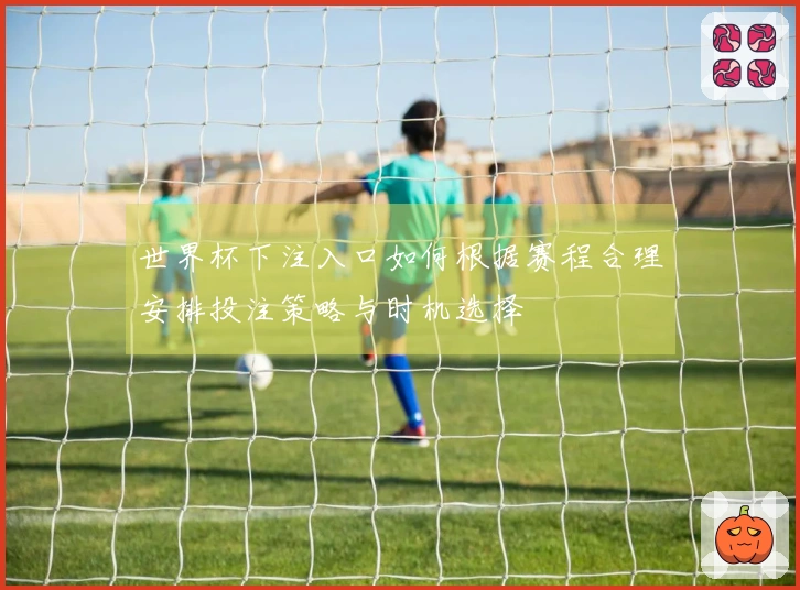 世界杯下注入口如何根据赛程合理安排投注策略与时机选择